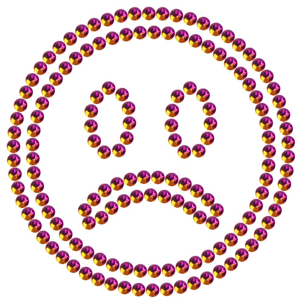 Трафарет Грустный смайлик — RHT_SMILE6_SS16_RAINBOW