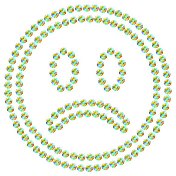 Трафарет Грустный смайлик — RHT_SMILE6_SS6_CRYSTAL_AB