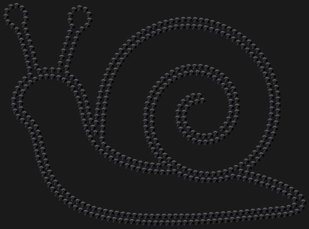 Трафарет Улитка — RHT_SNAIL1_SS10_JET_BLACK