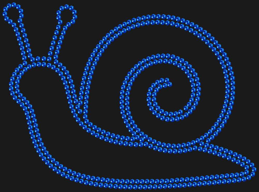 Трафарет Улитка — RHT_SNAIL1_SS10_SAPPHIRE