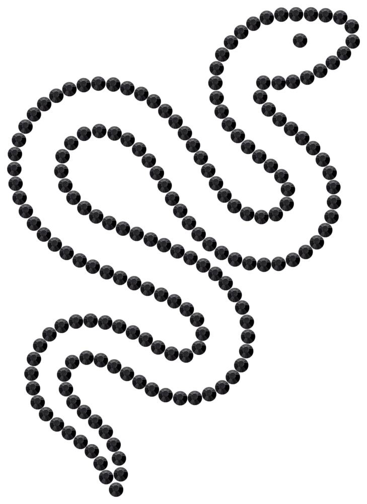 Трафарет Змея — RHT_SNAKE1_SS16_JET_BLACK