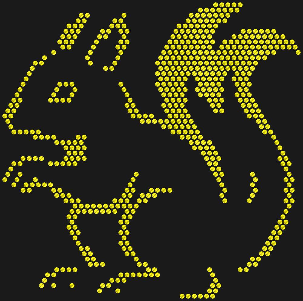 Трафарет Белочка — RHT_SQUIRREL1_SS10_CITRINE