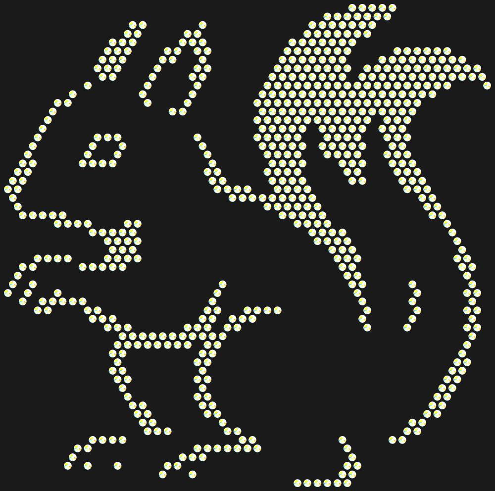 Трафарет Белочка — RHT_SQUIRREL1_SS10_CRYSTAL_AB