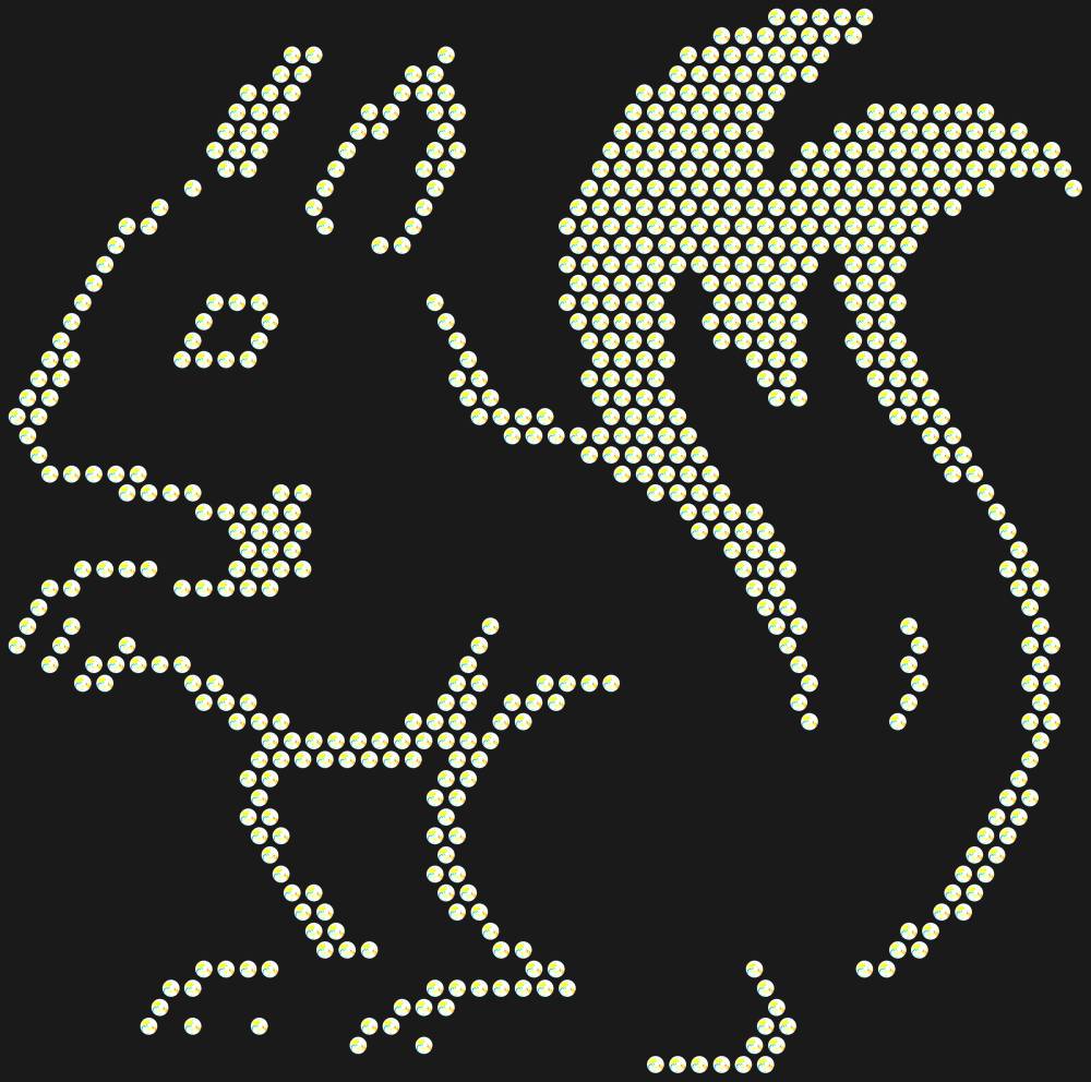 Трафарет Белочка — RHT_SQUIRREL1_SS12_CRYSTAL_AB
