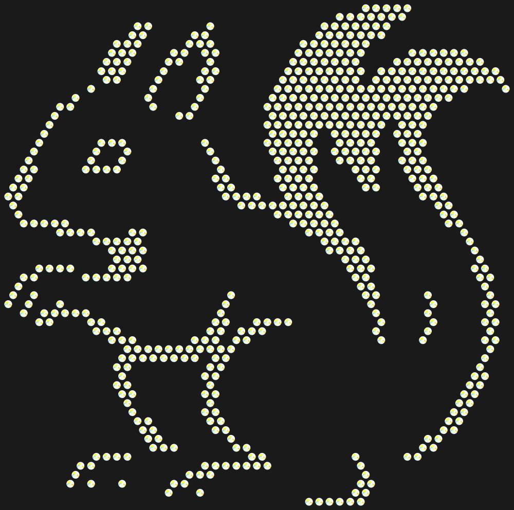 Трафарет Белочка — RHT_SQUIRREL1_SS6_CRYSTAL_AB
