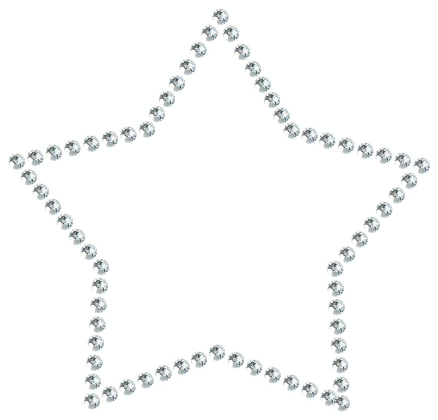 Трафарет Контур звезды — RHT_STAR1_SS10_CRYSTAL_CLEAR