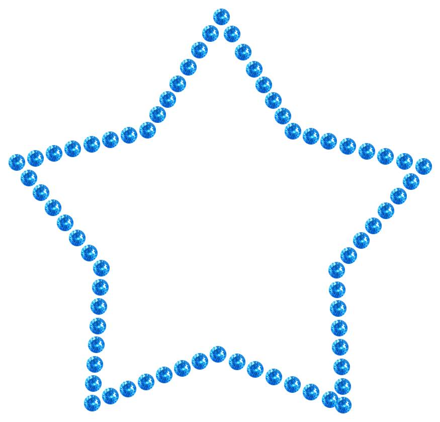 Трафарет Контур звезды — RHT_STAR1_SS10_LT_SAPPHIRE