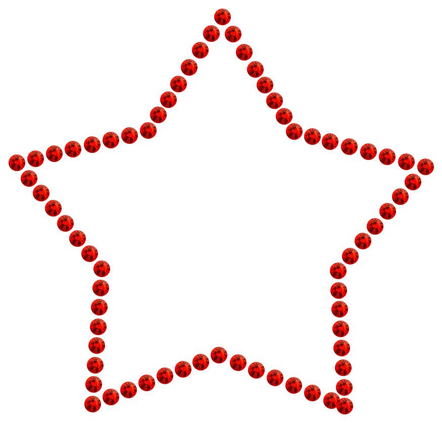 Трафарет Контур звезды — RHT_STAR1_SS10_LT_SIAM