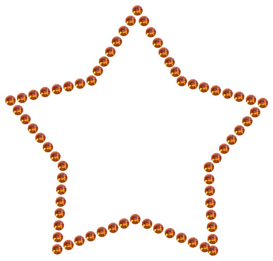Трафарет Контур звезды — RHT_STAR1_SS10_RED_VOLCANO