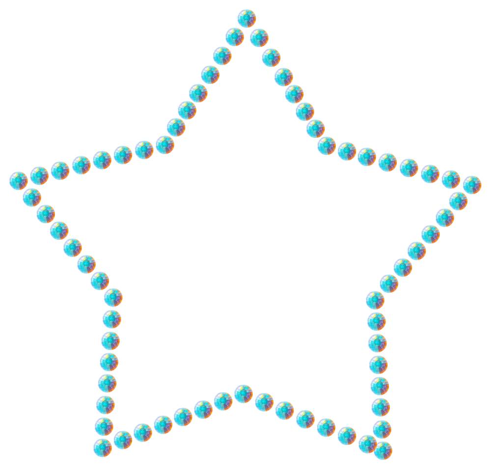 Трафарет Контур звезды — RHT_STAR1_SS12_CRYSTAL_AB_DMC