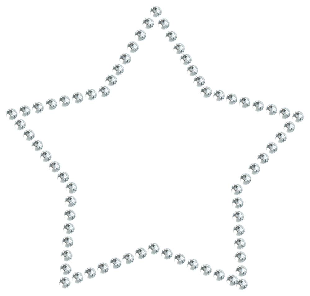 Трафарет Контур звезды — RHT_STAR1_SS12_CRYSTAL_CLEAR