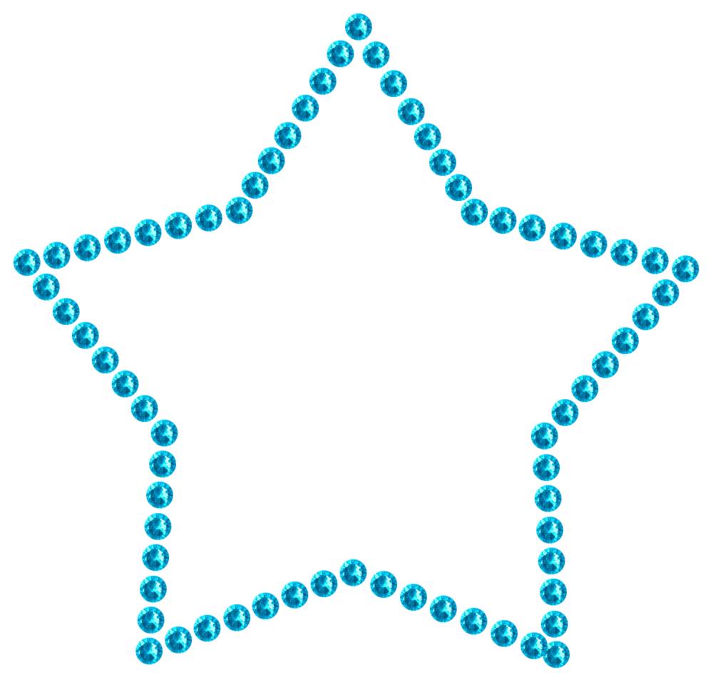 Трафарет Контур звезды — RHT_STAR1_SS16_AQUAMARINE