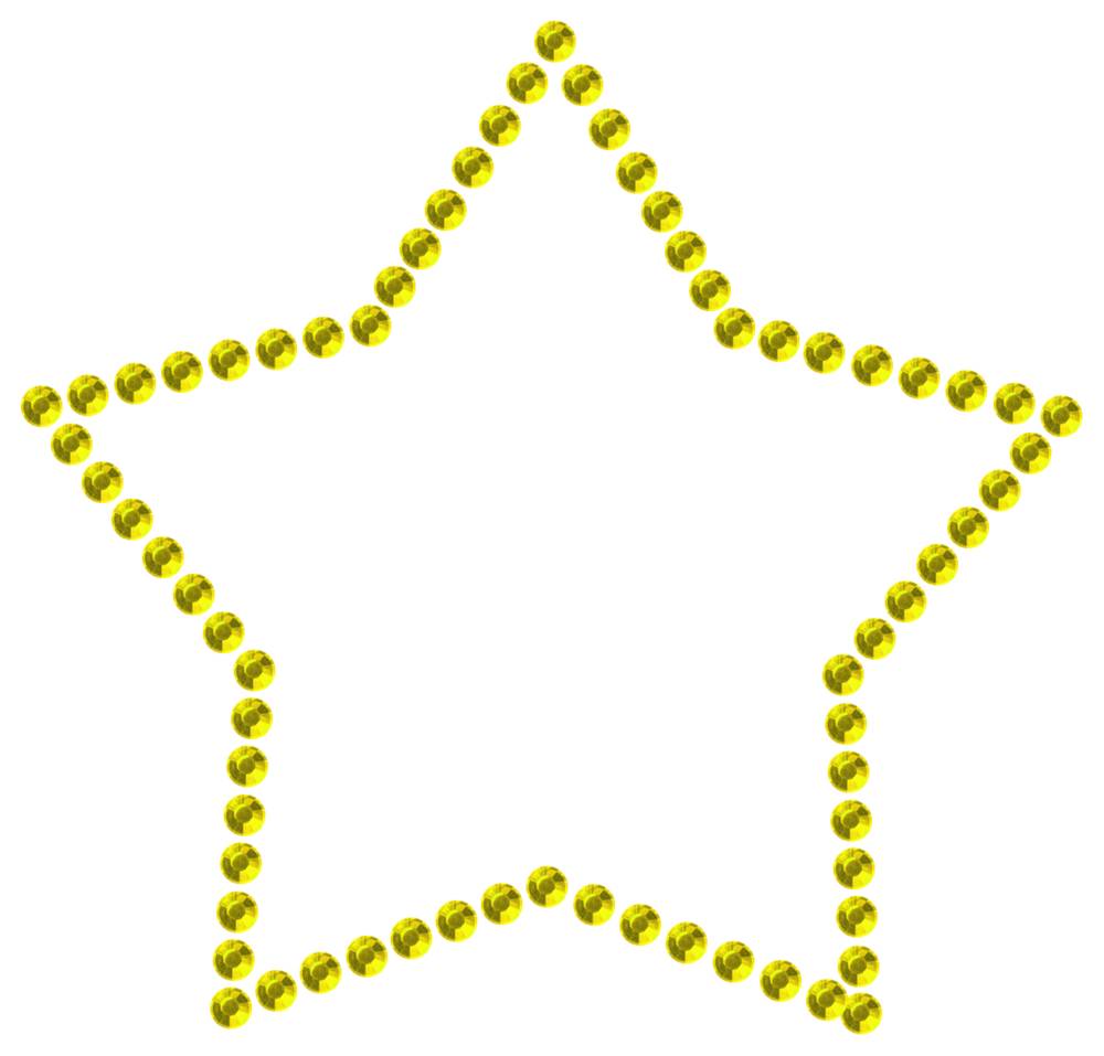 Трафарет Контур звезды — RHT_STAR1_SS16_CITRINE