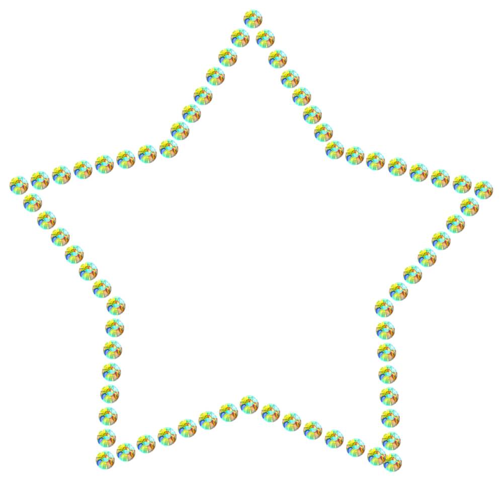 Трафарет Контур звезды — RHT_STAR1_SS16_CRYSTAL_AB