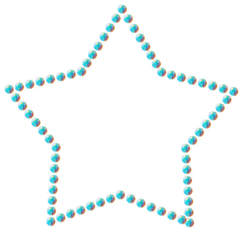 Трафарет Контур звезды — RHT_STAR1_SS16_CRYSTAL_AB_DMC