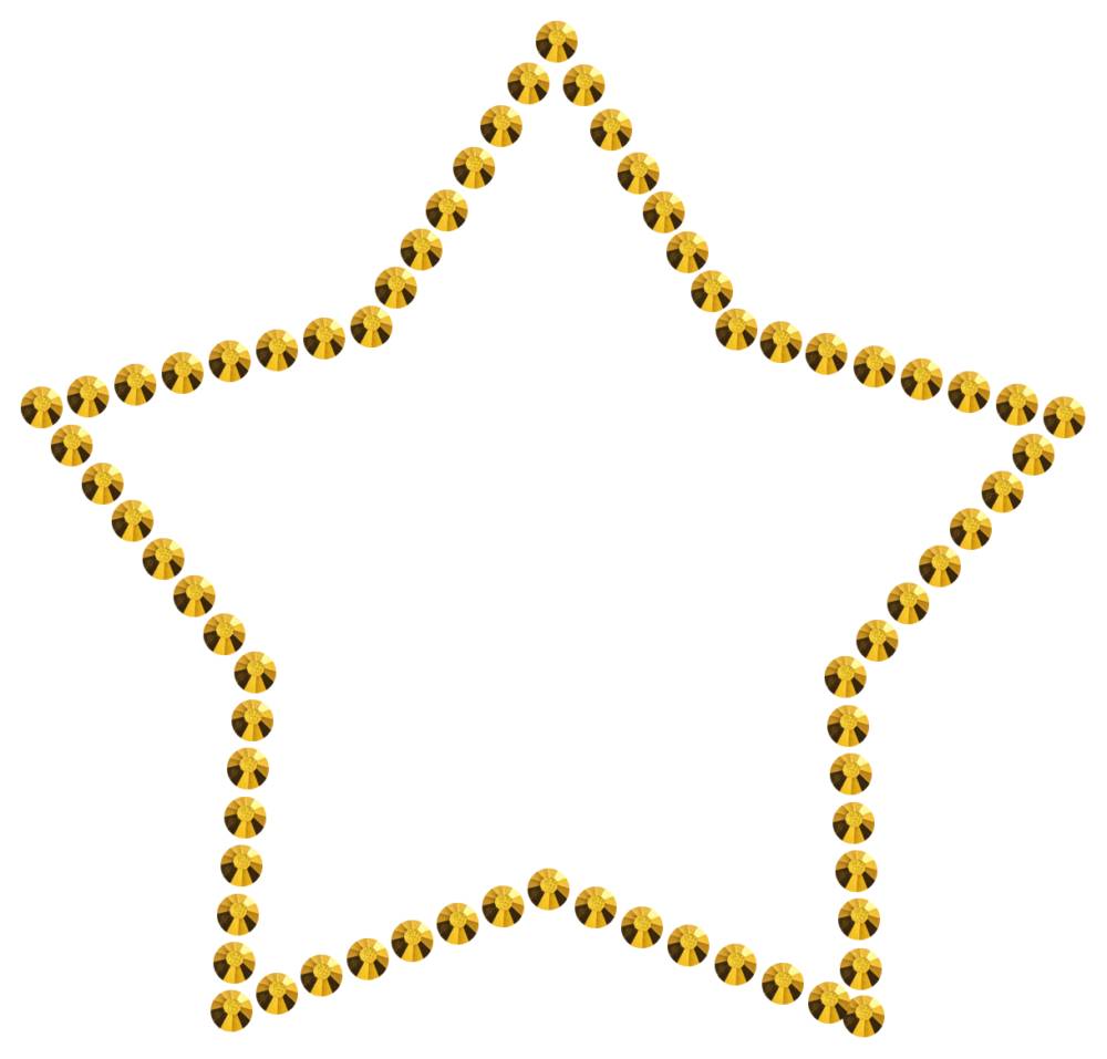 Трафарет Контур звезды — RHT_STAR1_SS16_GOLD