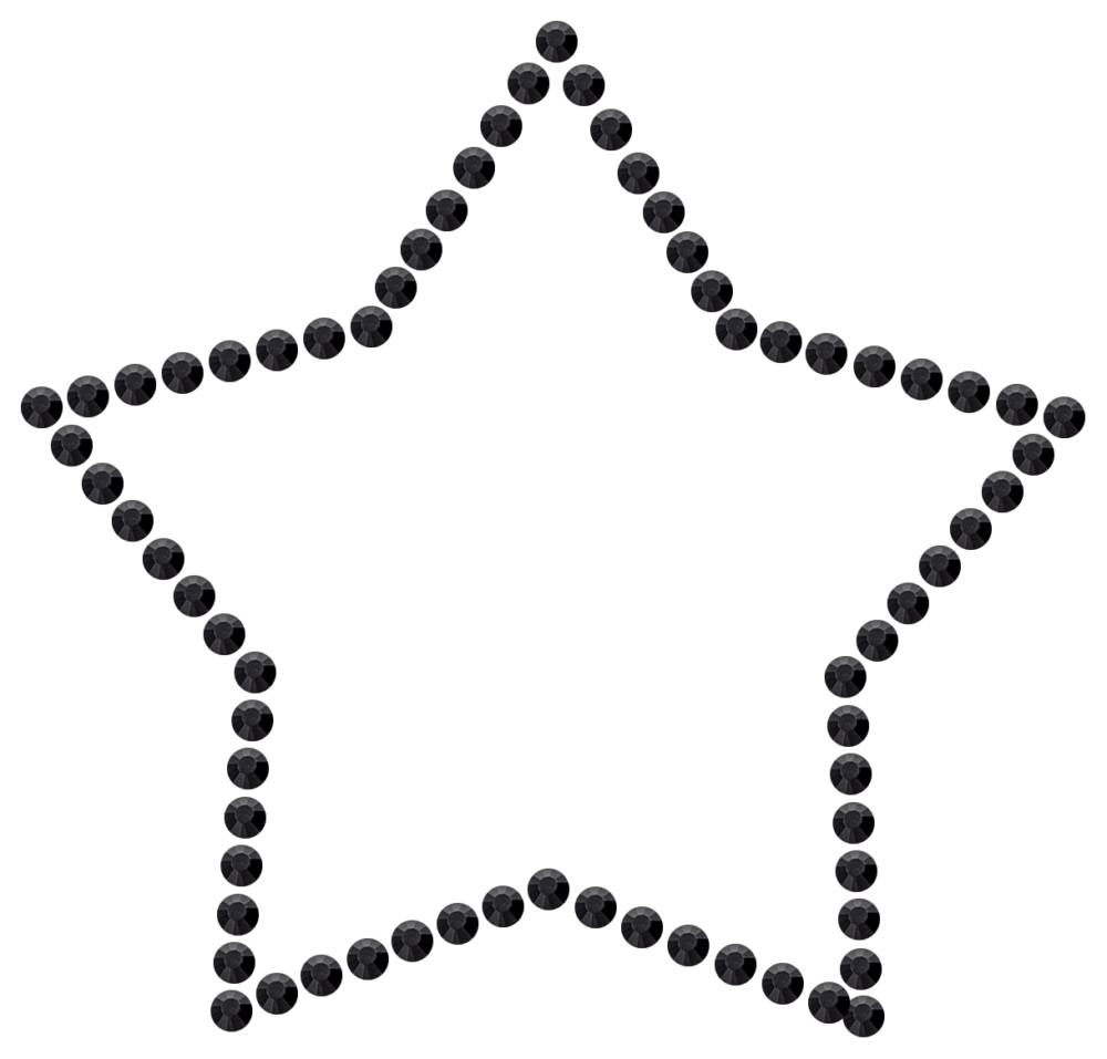 Трафарет Контур звезды — RHT_STAR1_SS16_JET_BLACK