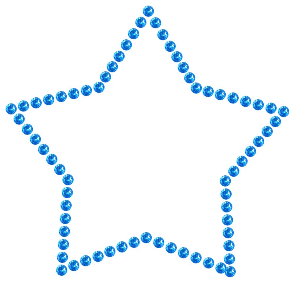 Трафарет Контур звезды — RHT_STAR1_SS16_LT_SAPPHIRE