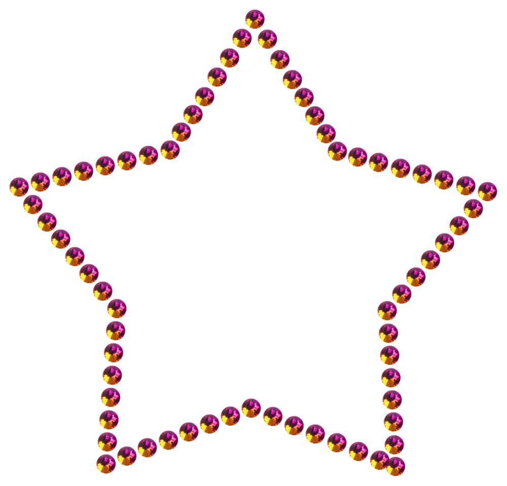 Трафарет Контур звезды — RHT_STAR1_SS16_RAINBOW