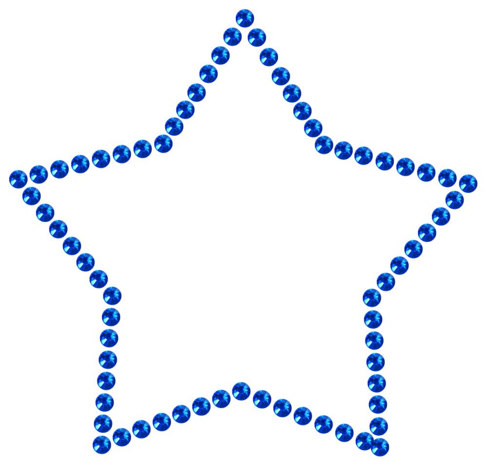Трафарет Контур звезды — RHT_STAR1_SS16_SAPPHIRE