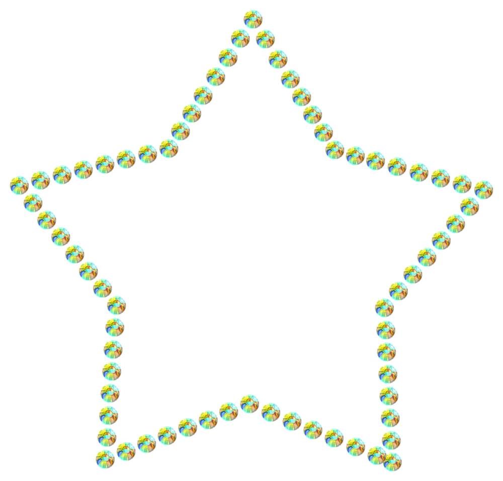 Трафарет Контур звезды — RHT_STAR1_SS20_CRYSTAL_AB
