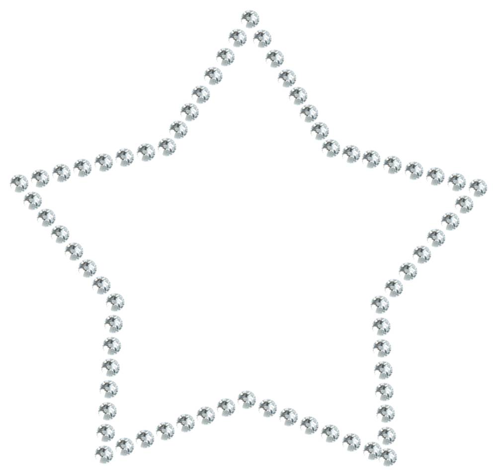 Трафарет Контур звезды — RHT_STAR1_SS20_CRYSTAL_CLEAR