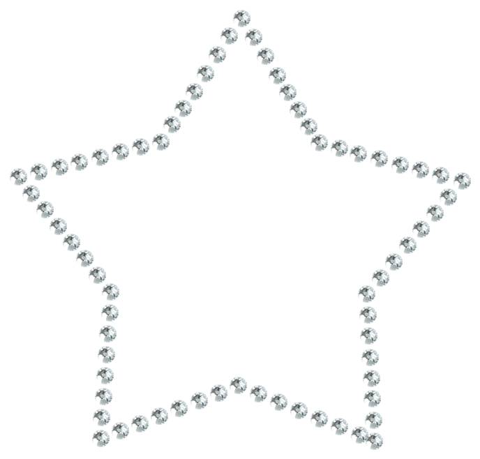 Трафарет Контур звезды — RHT_STAR1_SS6_CRYSTAL_CLEAR