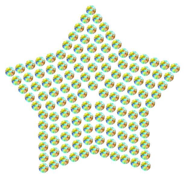 Трафарет Звезда компактная — RHT_STAR2_SS10_CRYSTAL_AB