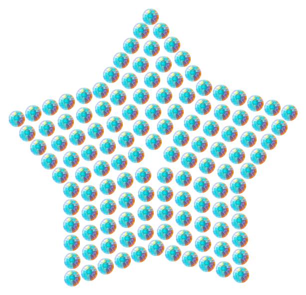 Трафарет Звезда компактная — RHT_STAR2_SS10_CRYSTAL_AB_DMC