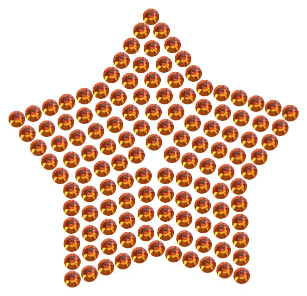 Трафарет Звезда компактная — RHT_STAR2_SS10_RED_VOLCANO