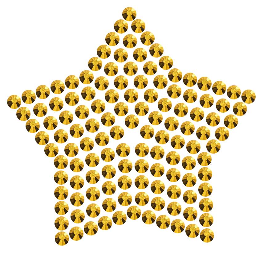 Трафарет Звезда компактная — RHT_STAR2_SS16_GOLD