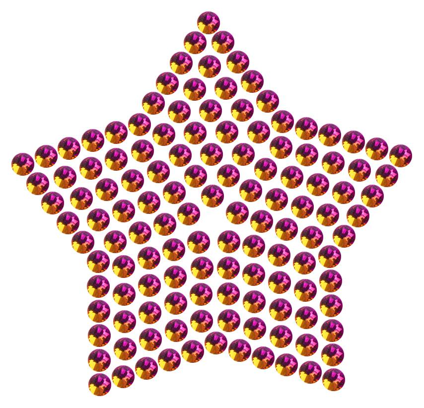 Трафарет Звезда компактная — RHT_STAR2_SS16_RAINBOW