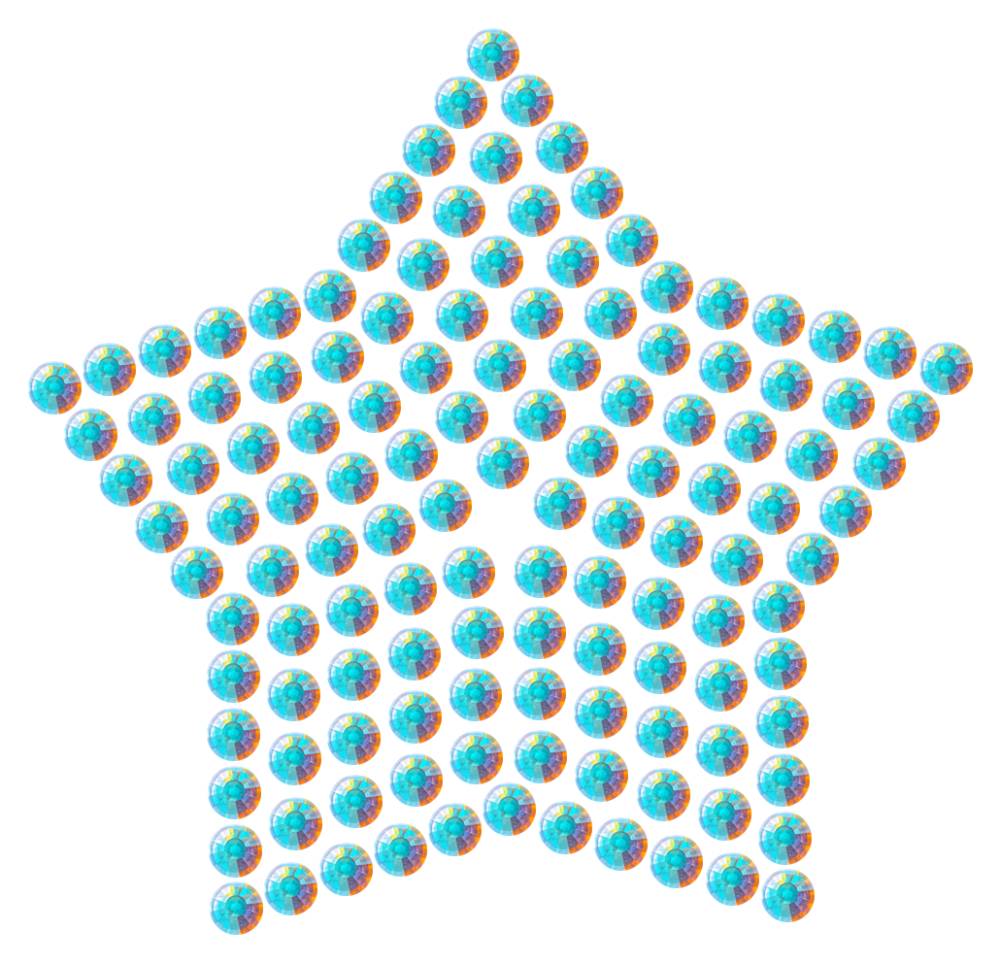 Трафарет Звезда компактная — RHT_STAR2_SS20_CRYSTAL_AB_DMC