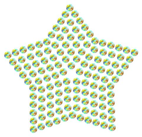 Трафарет Звезда компактная — RHT_STAR2_SS6_CRYSTAL_AB