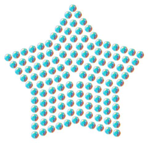 Трафарет Звезда компактная — RHT_STAR2_SS6_CRYSTAL_AB_DMC