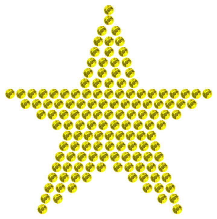 Трафарет Мини звезда классическая — RHT_STAR3_SS10_CITRINE