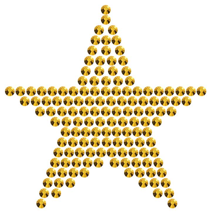 Трафарет Мини звезда классическая — RHT_STAR3_SS10_GOLD