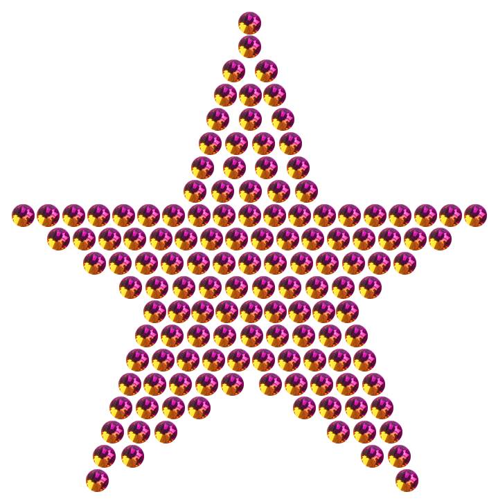 Трафарет Мини звезда классическая — RHT_STAR3_SS10_RAINBOW