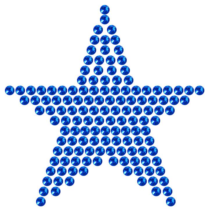 Трафарет Мини звезда классическая — RHT_STAR3_SS10_SAPPHIRE