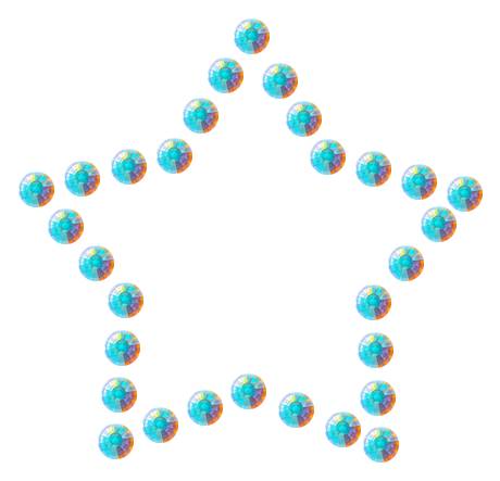 Трафарет Контур мини-звезды — RHT_STAR4_SS10_CRYSTAL_AB_DMC