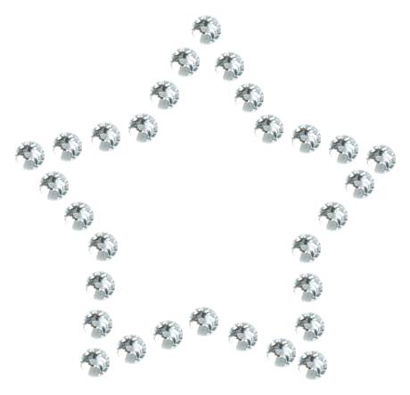 Трафарет Контур мини-звезды — RHT_STAR4_SS10_CRYSTAL_CLEAR