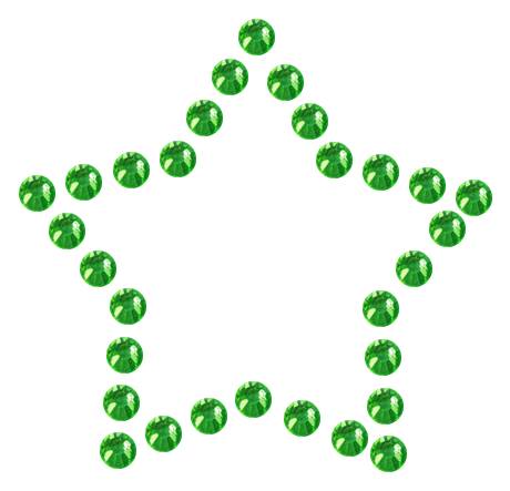 Трафарет Контур мини-звезды — RHT_STAR4_SS10_LT_PERIDOT