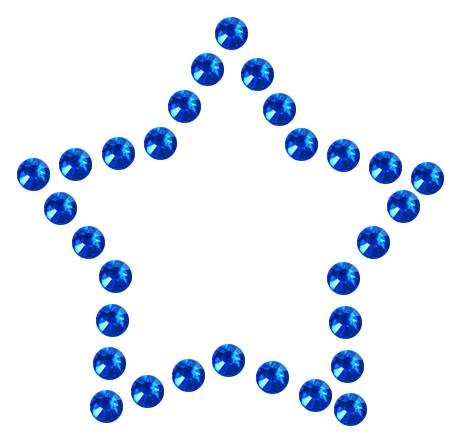 Трафарет Контур мини-звезды — RHT_STAR4_SS10_SAPPHIRE