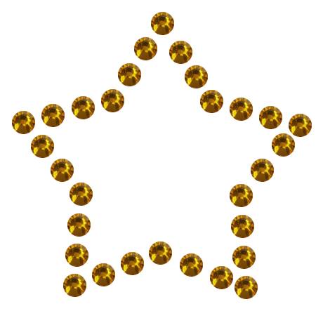 Трафарет Контур мини-звезды — RHT_STAR4_SS10_TOPAZ