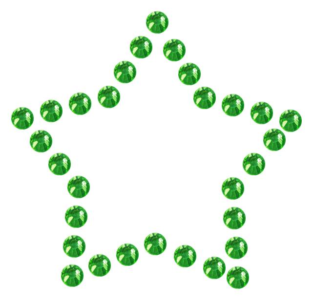Трафарет Контур мини-звезды — RHT_STAR4_SS16_LT_PERIDOT