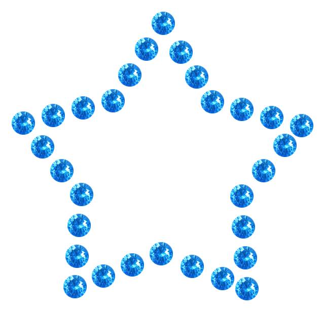 Трафарет Контур мини-звезды — RHT_STAR4_SS16_LT_SAPPHIRE