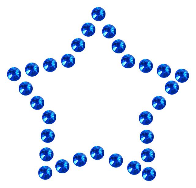 Трафарет Контур мини-звезды — RHT_STAR4_SS16_SAPPHIRE