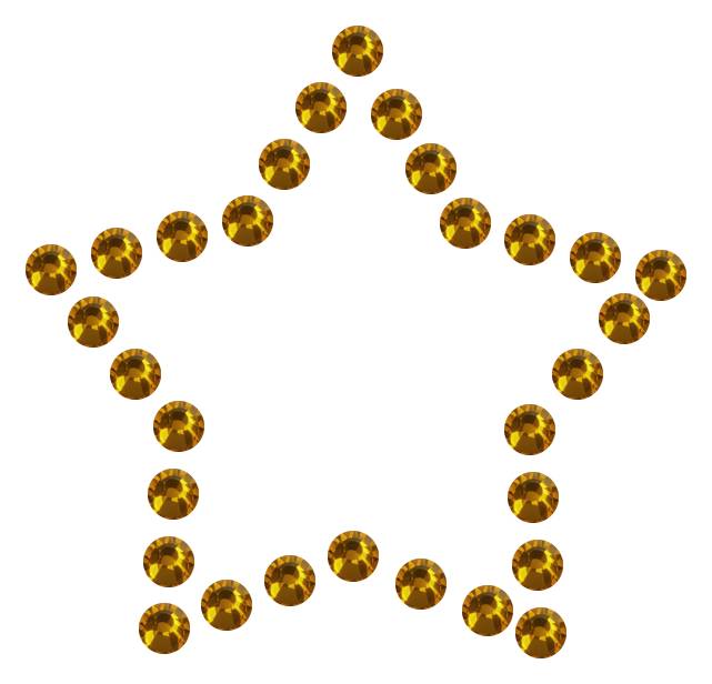 Трафарет Контур мини-звезды — RHT_STAR4_SS16_TOPAZ