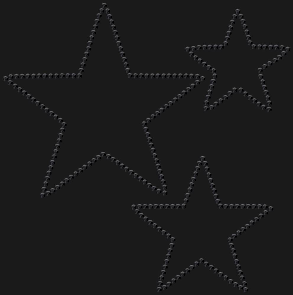 Трафарет Звезды — RHT_STARS1_SS10_JET_BLACK