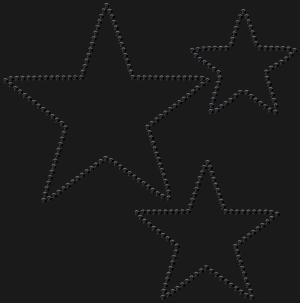 Трафарет Звезды — RHT_STARS1_SS16_JET_BLACK